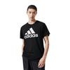 Adidas T Shirts Men's Black Crew Neck Moderate Straight Fit FJ6230