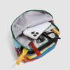 Color Block Crossbody Bag with Mountain Print Design Lightweight Shoulder Bag for Outdoor and Daily Use