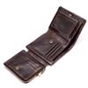 Trifold Retro RFID Leather Wallet for Men - Short Anti-Theft with Multiple Card Slots