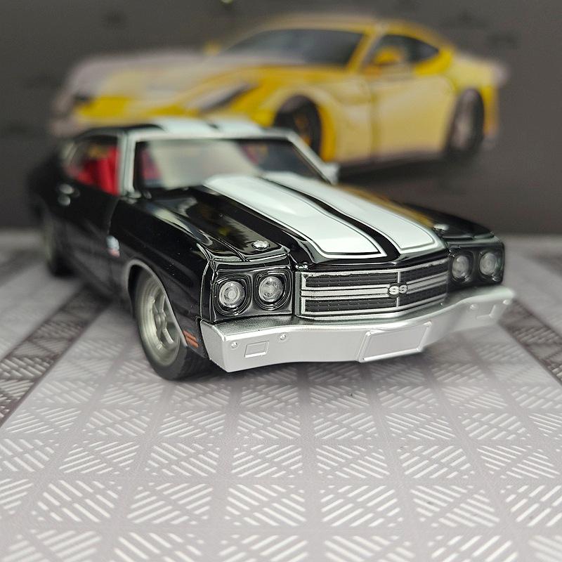 1:24 Chevrolet Chevelle SS 454 1970 Legierung Super Sportwagen Modell Metall Muscle Rennwagen Fahrzeuge Modell Simulation Kinder Spielzeug Geschenk