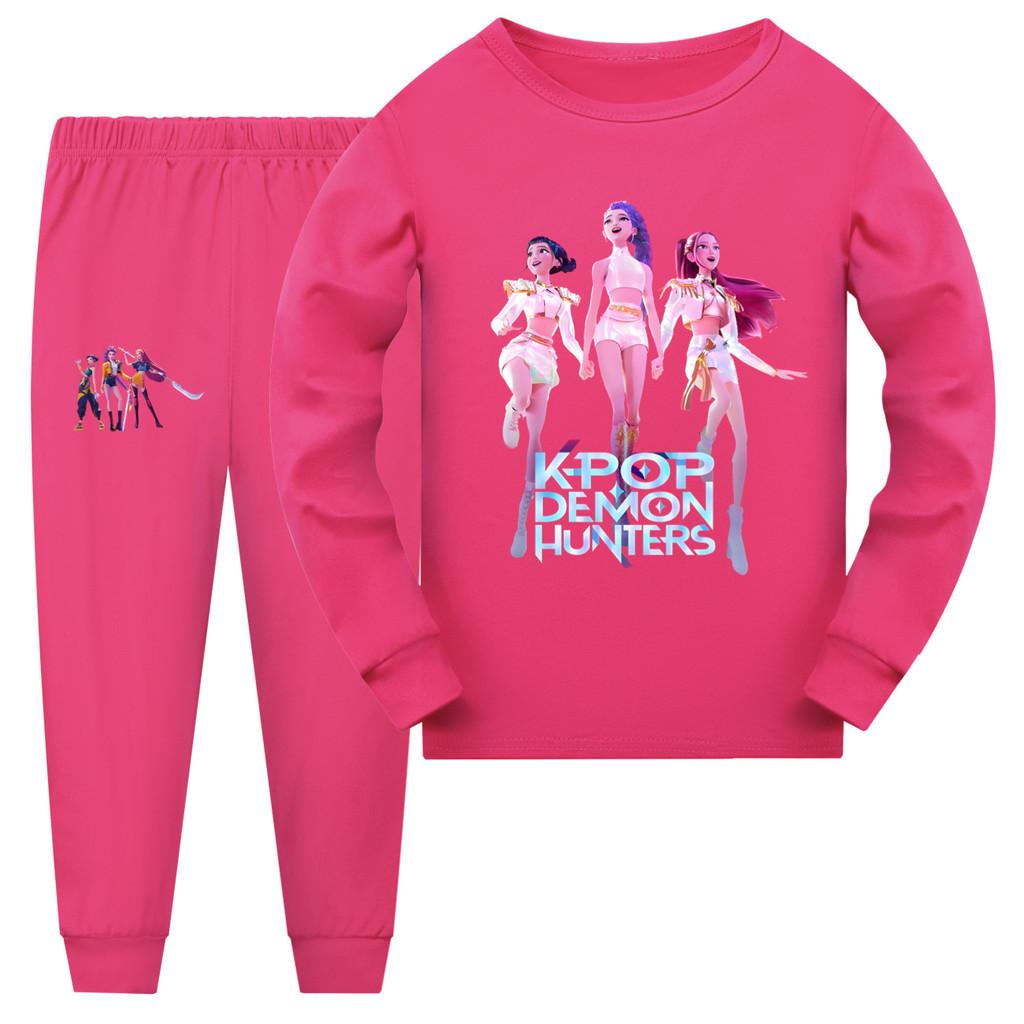 Kpop Demon Hunters Girl Short Sleeve Shorts Matching Pajamas Kids Sleepwear Teen