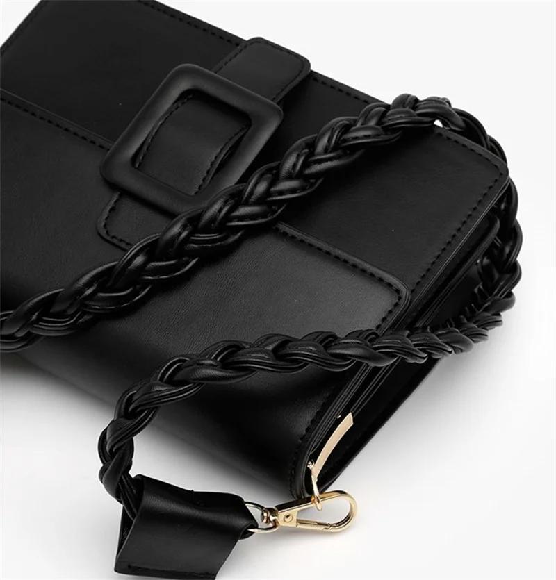 Brand Design Luxury Handbags Women Solid Color Crossbody Bags Shoulder Bag Large Capacity Black Tote Bag Two Shoulder Straps