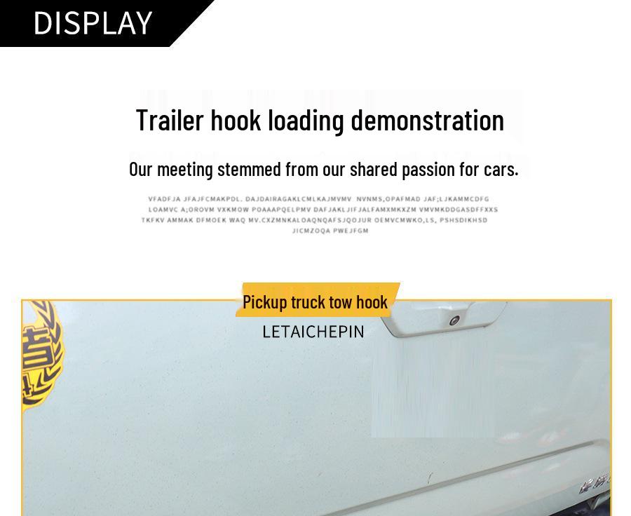Reinforced Off-Road Hitch Hooks for Ford Ranger