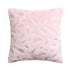 Decorative Pillowcase, Feathers, Light Pink