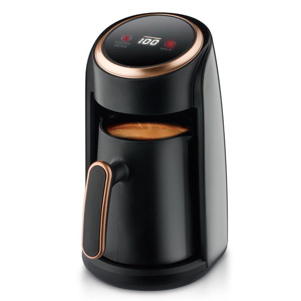 European Multi-Use Coffee Maker: Italian Espresso, Turkish Coffee Pot, Tea Brewer, Milk Frother.