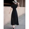 Women's French Style Chiffon Two-Piece Dress with Camisole