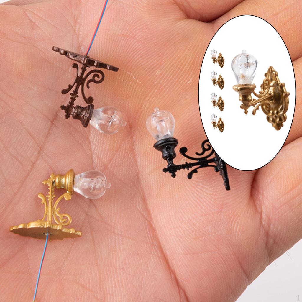 1/87 Scale 5 Pack of Microstellroom Ornament Lamp Table Micro Landscape Railway Scenes Decor