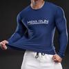 New Quick-dry Ice Silk Long-sleeved T-shirt Men's Casual Sports Elastic Fitness Outdoor T-shirt Top