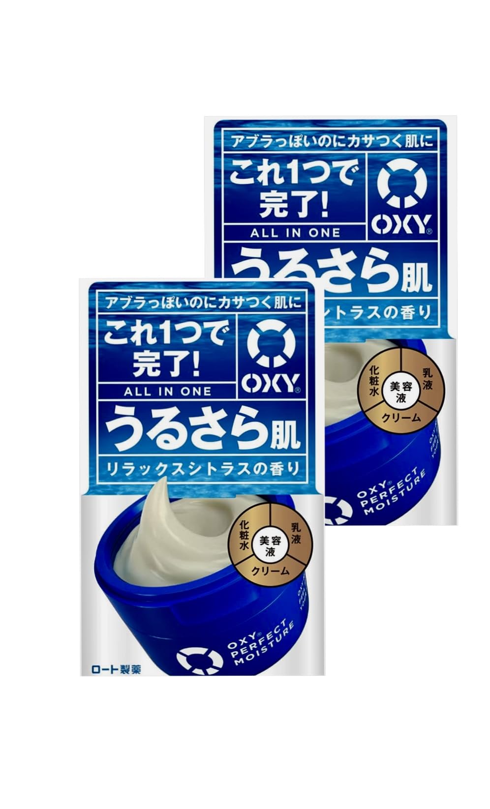 

OXY and For Smooth Relaxing Citrus 2 Bottles All-in-One Lotion, Emulsion, Serum, Cream, Skin, Scent, белый