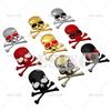 1 Stück Auto Styling Lustiger Totenkopf 3D Metall Chrom Zinklegierung Klebendes Emblem Auto Karosserie Kofferraum Kotflügel Abzeichen Aufkleber Decal Auto Zubehör