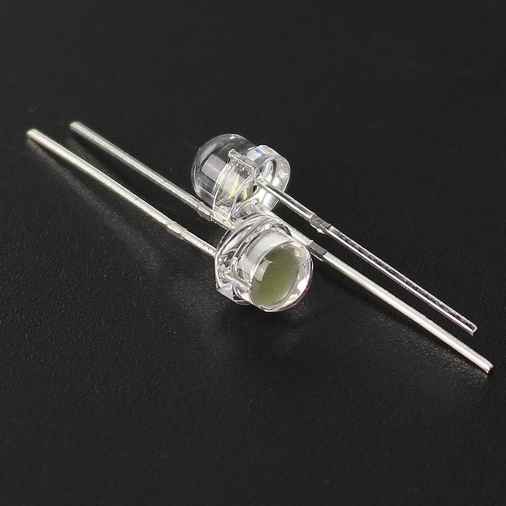 5 Colors LED Kit Super Bright Straw Hat LED Diode Kit - 100pcs 5MM, Red Yellow Blue Green White, F5 Light Emitting Assorted Set