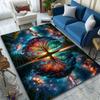 1PC Tree of Life under the Stars Pattern Rug Carpets for Bedroom Living Room Sofa Mat Creative Door Mat Cloakroom Home Decor