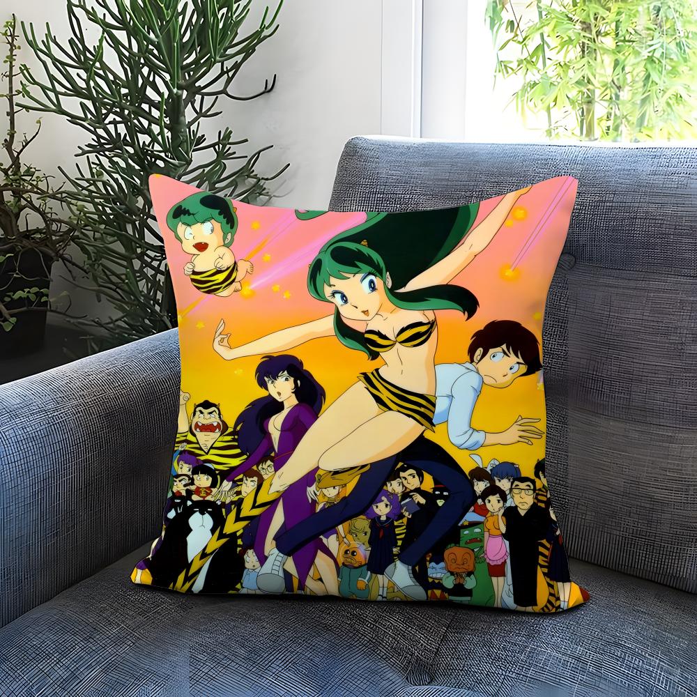 Funda de Cojín Urusei Yatsura Cómoda Reversible Ideal para Coche Sofá Dormitorio y Más