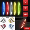 4Pcs Sign Protector Alarm Safety Warning Anti-Collision Door Sticker Car Reflective Strips