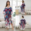 Women's Printed Beach Kaftans Summer Maxi Dress Cover-Ups for Swimwear, Vacation Essentials,Bulk Supply with Big Discounts