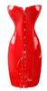 DOKiDOKi Enamel Corset Dress (Red) Bodycon Lace-Up Cosplay Costume SM Dominatrix Bondage Punk Rock Sexy Bodysuit