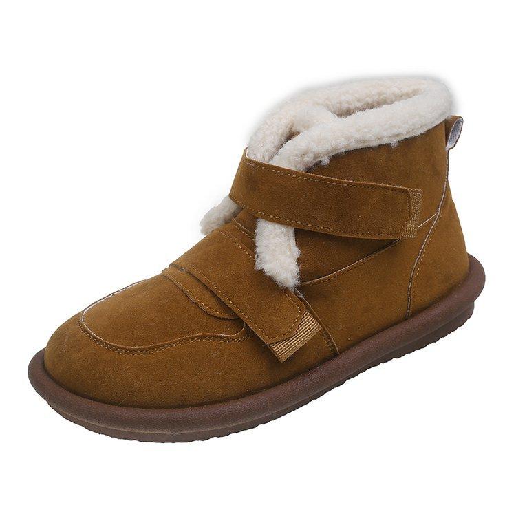 Mori System Short Warm Cotton Shoes Children's Fall and Winter Padded Korean Version of The Student Non-slip Snow Boots