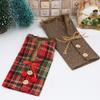 Red Wine Bottle Sleeve Christmas Dinner Table Decorative Bottle Cover For Family Gathering Festival Event Setting