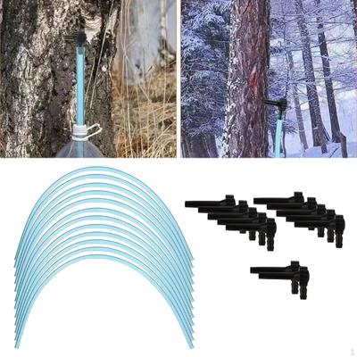 12 Set Maple Syrup Tree Tapping Kit Tubing Drop Lines Extractors, Easy Installation, Sugaring