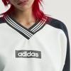 Adidas Originals V-Neck Loose Long Sleeve Sweatshirt Women sweatshirt Off-White JX7597