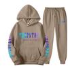 New Sports Sweater Set Men's Printed Casual Sweater Street Fashion Hoodie Sweatpants Men's
