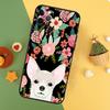 Chihuahua Face Floral Dog Case For iPhone 13 12 Mini 11 14 16 15 Pro Max 7 8 Plus X XR XS Max Back Cover