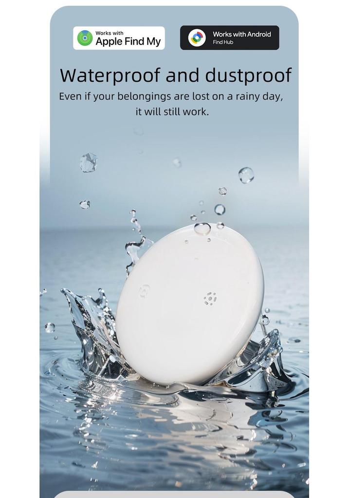 Google Dual System Bluetooth Pet Tracker Compatible with iOS and Android - Global Locator and Anti-Loss Device