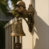 Retro Pug Welcome Doorbell Dog-Shaped Front Door Chime Bell Animal-Themed Dinner Bell Entry Wall & Door Decor with Loud Ringing