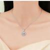 Elegant 2 Carat Moissanite Sunflower Pendant Necklace for Women - Colorfast Clavicle Chain