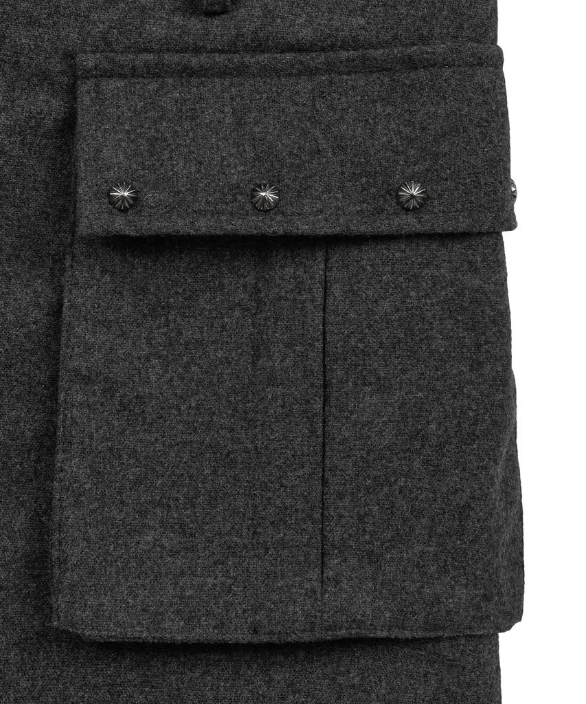 Midnight Move Wool Pk Skirt (Dark Gray)