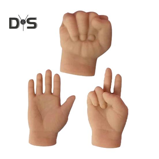 

3 шт., крошечный палец, рука, игрушка для кошки, в форме ножниц, бумага, растягивающаяся мини-перчатка для пальцев, кукольный розыгрыш, кляп, подарок для вечеринки 3pcs