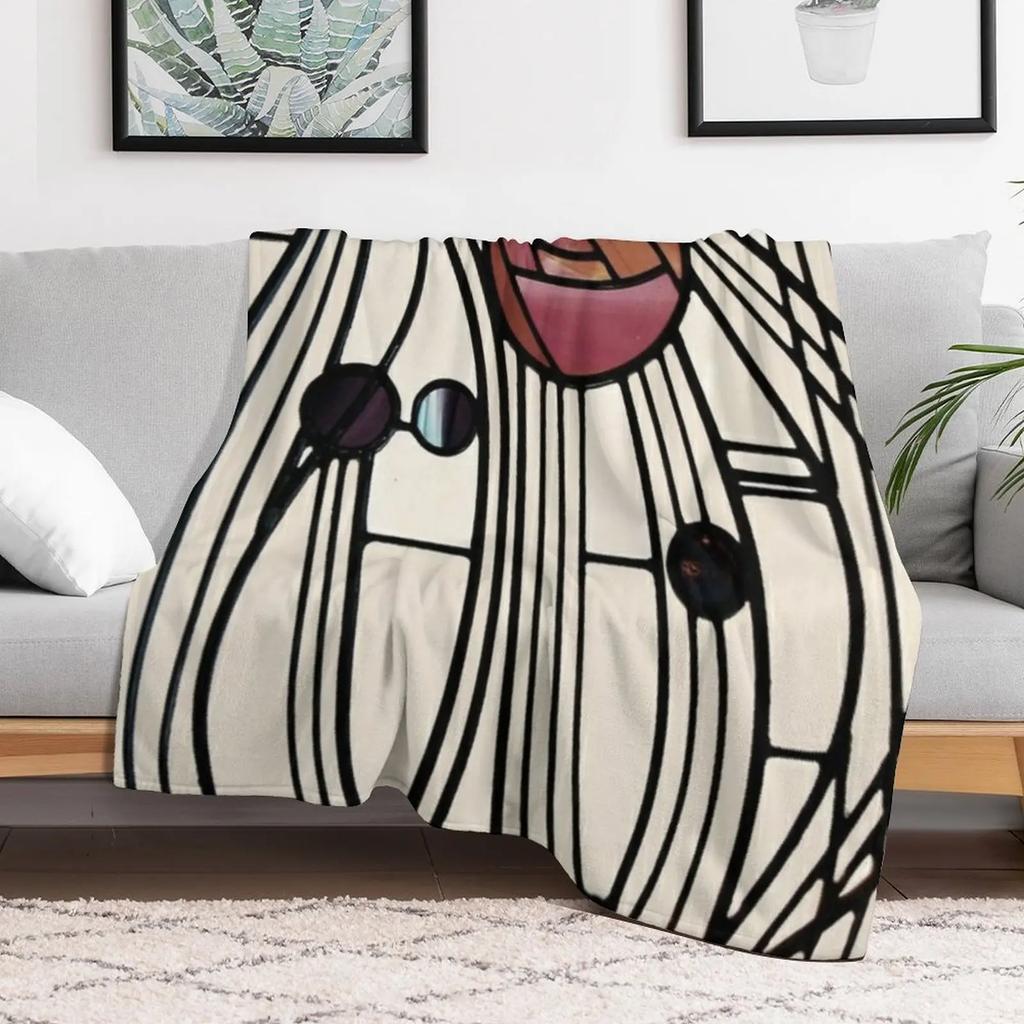 Charles Rennie Mackintosh design Throw Blanket Decorative Soft Throw Blanket for Couch Sofa