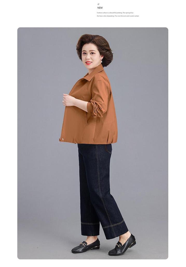 Spring & Autumn 2026 Casual Jacket for Middle-aged & Elderly Women - Stylish, Age-reducing Loose Fit, Perfect for Mother's Day.