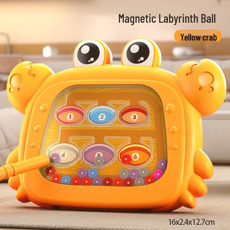 Magnetic Bead Maze Toy: Children's Educational Puzzle for Concentration and Number Mastery with Magnetic Pen Control