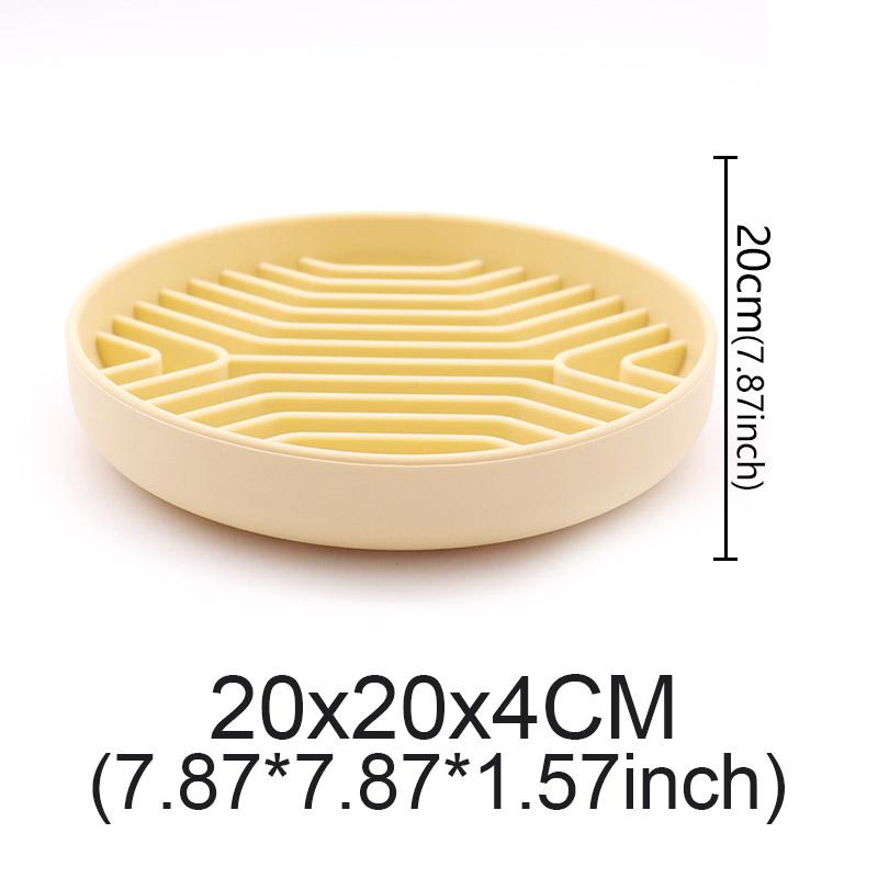 Ciotola per cibo per cani anti-soffocamento per animali domestici Forniture per animali Ciotole per l'alimentazione in silicone Tappetino antiscivolo Piatto per leccare distratto Posate