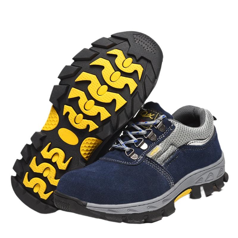 Labor Insurance Shoes Men's Anti-smashing and Anti-piercing Wear-resistant and Non-slip Fashion Safety Protective Shoes