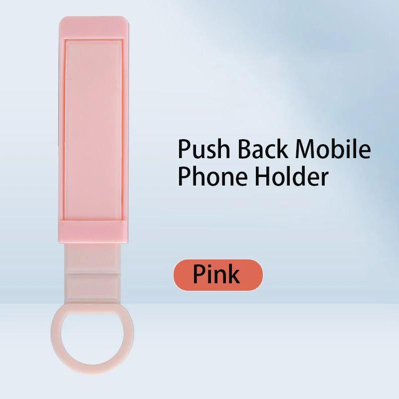 3 Stuks Telefoonhoesje Houder, Achterkant Sticker, Push-pull Polsbandje, Telefoon Gesp, Desktop Sticker, Drukknop, Telescopisch Ondersteuningsframe