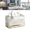 Tissue Box Holder Large Opening Auto Lifting Spring Home Tissue Dispenser for Bathroom Vanity Countertop