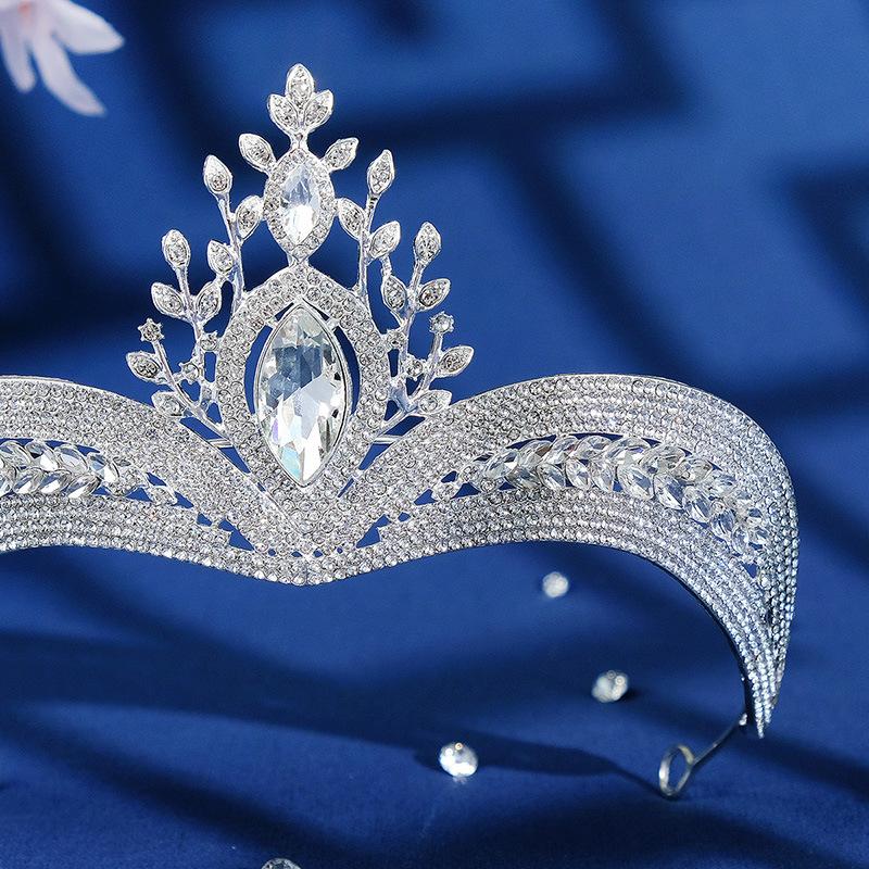 New Style Luxurious Bridal Crown Exaggerated and Versatile Ethnic Style Dance Headdress Alloy Rhinestone Large Crown