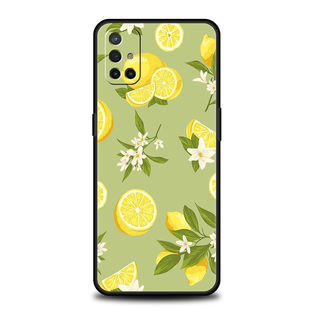 Phone Case For OnePlus 12 11 10 9 Pro 9T 12R 10R 9R 9RT 10T 8T 8 7 6T 7T Nord 2T CE 2 5G N200 N10 N100 Cover Fruit lemon