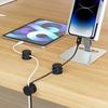 3Pcs Adjustable Cable Organizer Adhesive Cable Clips Wire Arrangement Cord Holder  Office Desk