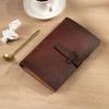 A6 PU Leather Binder Notebook Refillable Meeting Minutes Notebook Loose Leaf Notebook  Work