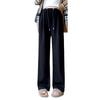 Pantalones de maternidad primavera y otoño pantalones de pierna ancha otoño casual pantalones de arroz glutinoso pantalones que arrastran el suelo sin soporte ropa de otoño para mujeres embarazadas