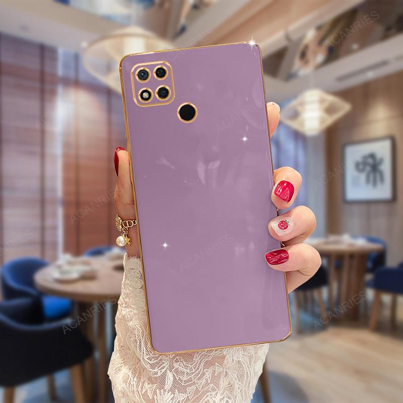 SEAHAI Cover Per Xiaomi Redmi 10A / 9C NFC – Custodia Militare Antiurto Con Protezione Fotocamera Scorrevole, Anello 360° E Supporto Magnetico – Oro Rosa