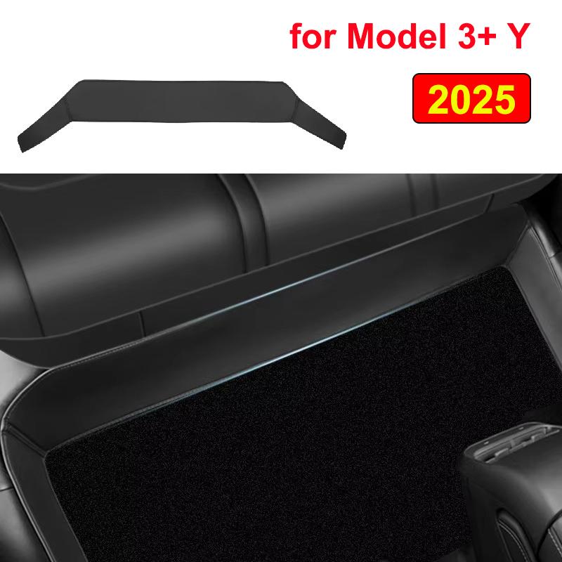 for Tesla Model Y Juniper 2025 Launch Model 3+ Highland 2024 Rear Seat Lower Protective Mat Anti-Dirty Kick Pad Cushion Leather