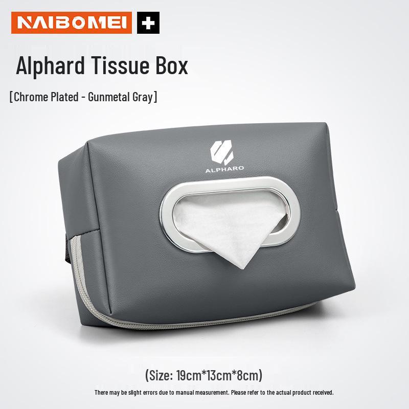 Toyota Alphard Tissue Holder: Armrest & Seat Back Hanging Car Accessory