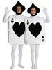 Alice In Wonderland Playing Card Costume Red Heart A Cosplay Outfit Unisex Family Matching Set for Halloween