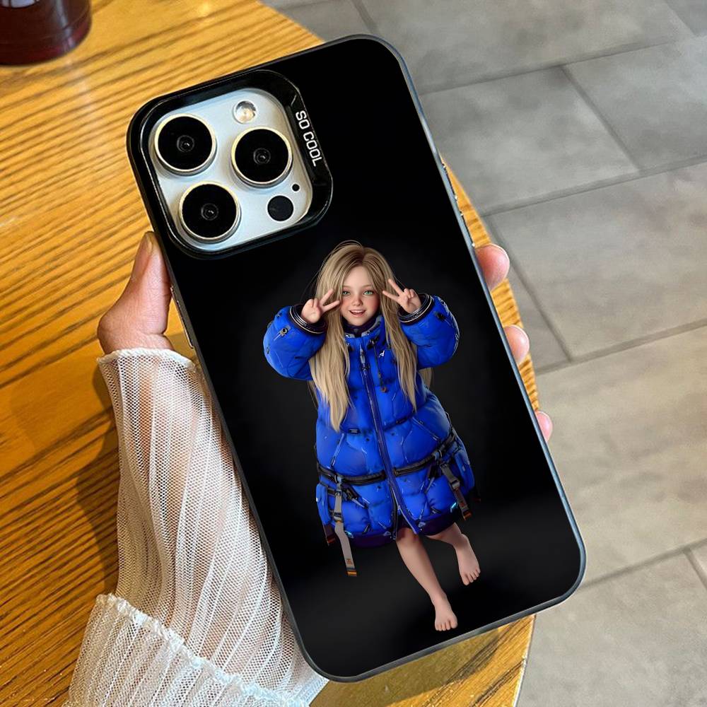 

Игровой чехол для телефона P-Pragmata для iPhone 16 17 15 14 12 13 Pro Max Черный цвет Ударопрочный чехол iPhone17air