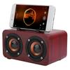Retro Wooden Wireless   Speaker Portable Music Player for Mobile Phone PC