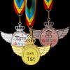 Marathon Gold Winner Award Medals With Neck Ribbon 3D Running Runner 1St 2Nd Trophy Various Sport Souvenir Prize Gift Customized